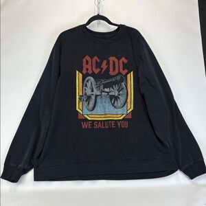 AC/DC We Salute You Mens Crewneck Sweatshirt Size 2XL